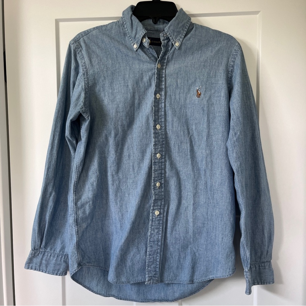 Ralph Lauren Blue Casual Button Down Shirt